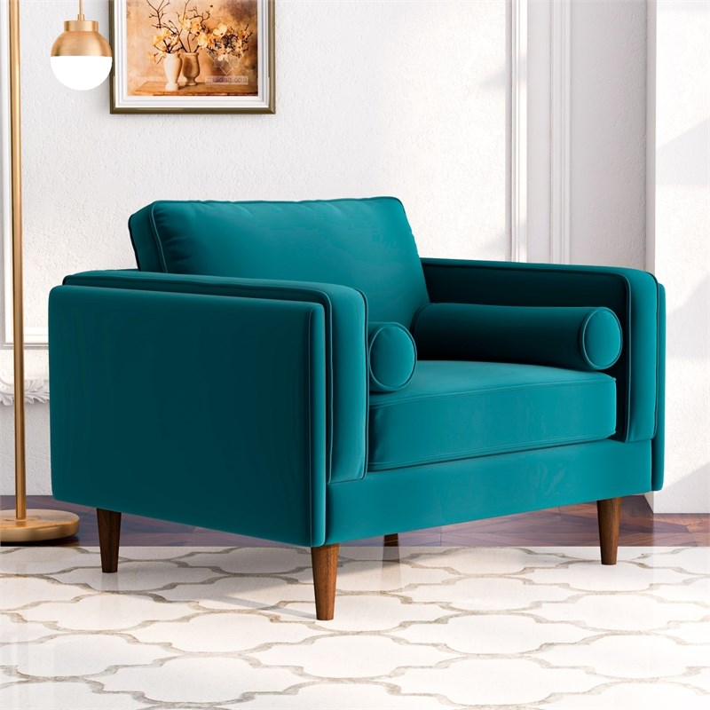 west elm teal chair