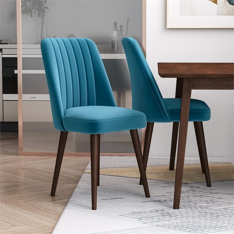 teal modern dining chairs