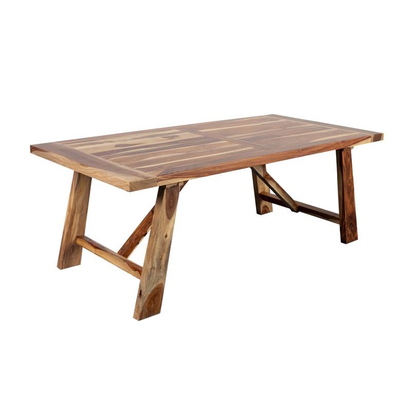Kalispell Solid Sheesham Wood Dining Table Homesquare