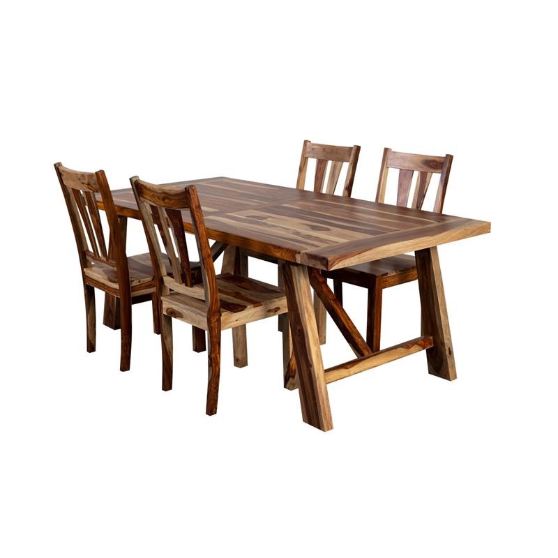 Kalispell Solid Sheesham Wood Dining Table Homesquare
