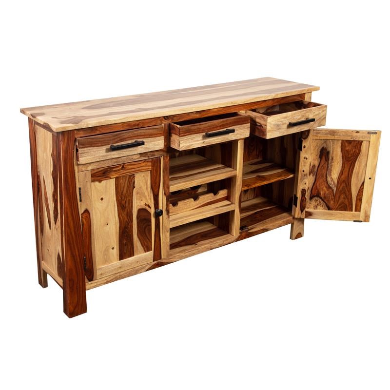 kalispell solid sheesham wood sideboard bar 0711606pdu103