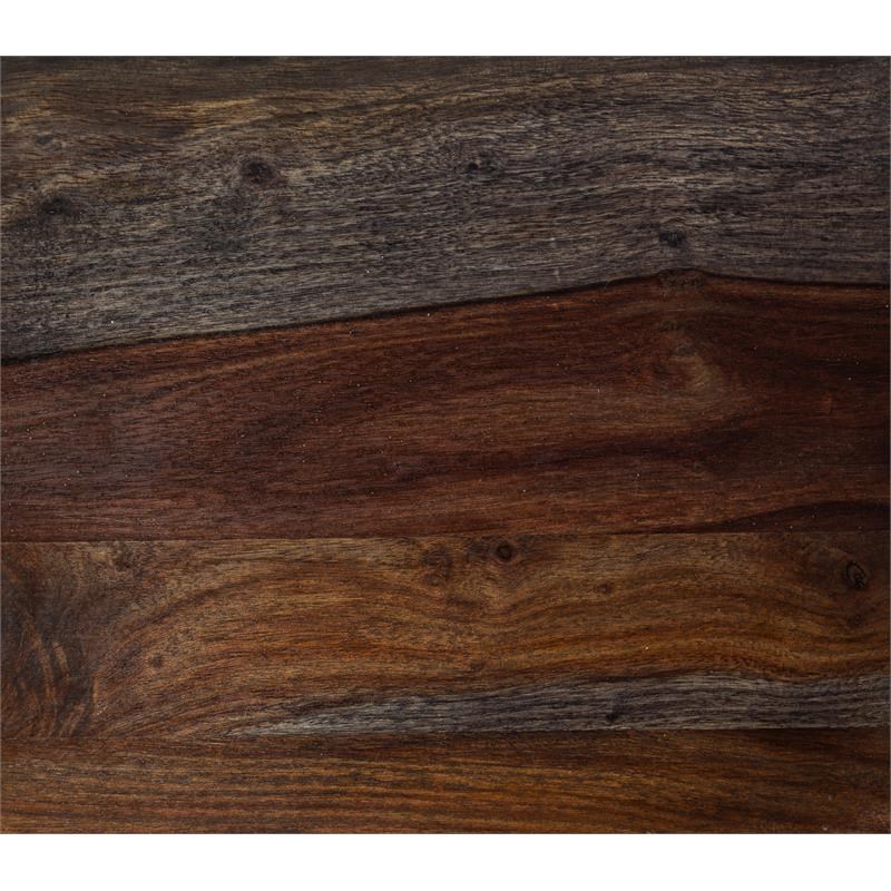 Porter Designs Manzanita Live Edge Solid Sheesham Wood Console Table - Gray