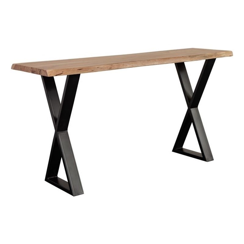 Porter Designs Manzanita Live Edge Solid Acacia Wood Console Table - Natural