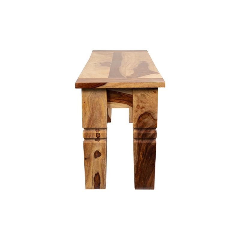 Porter Designs Taos Solid Sheesham Wood Dining Bench - Natural