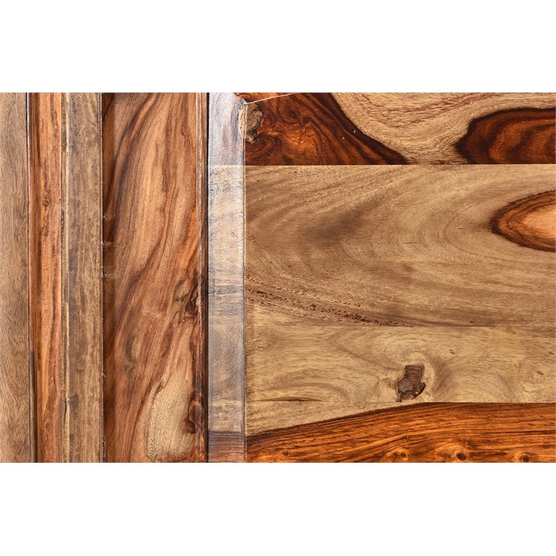Porter Designs Taos Solid Sheesham Wood Bed - Brown