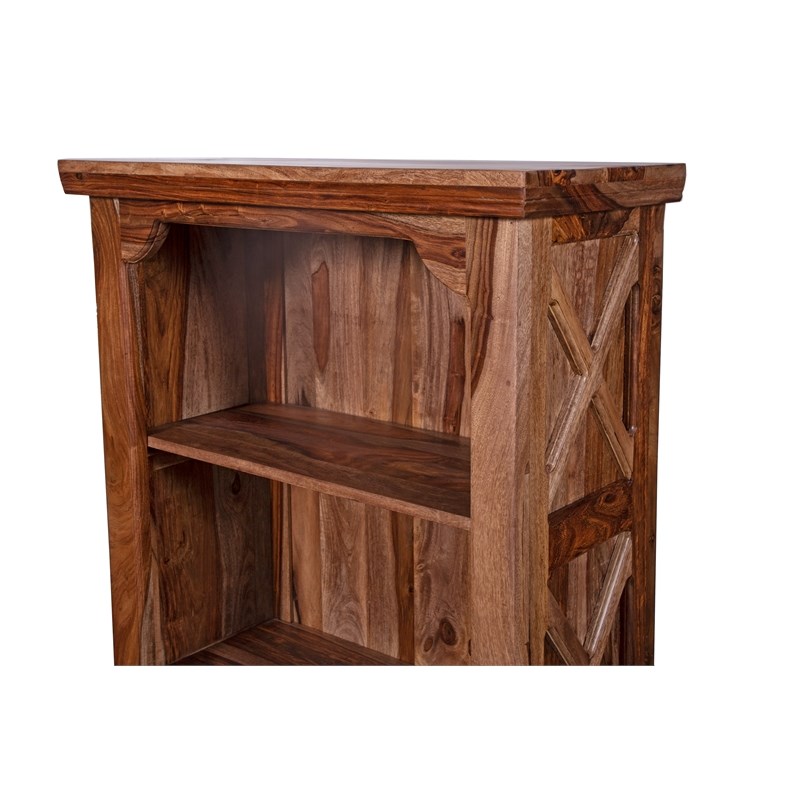 Porter Designs Taos Solid Sheesham Wood Bookcase - Brown