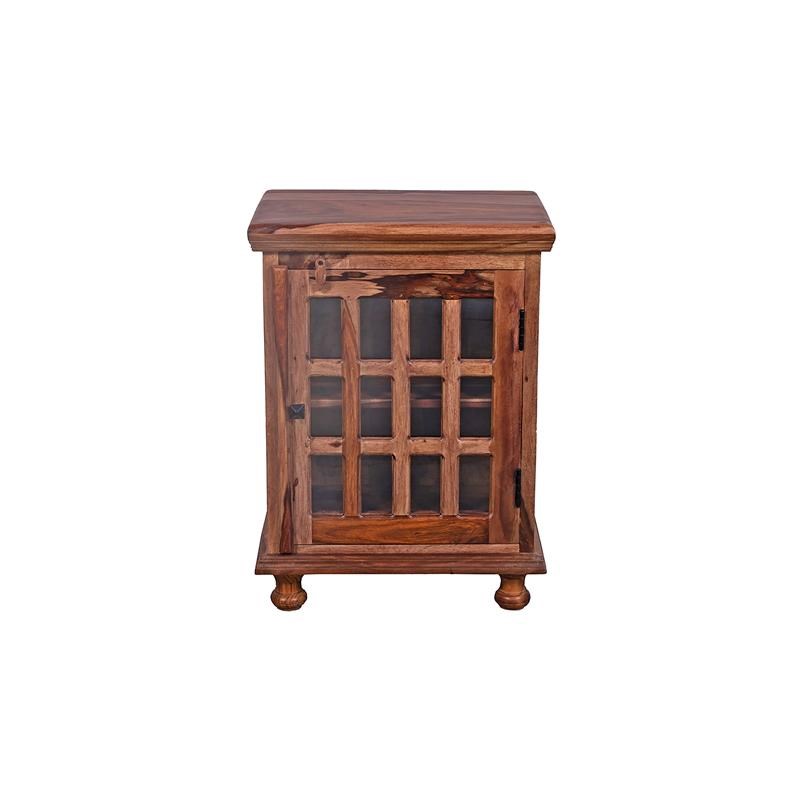 Porter Designs Taos Solid Sheesham Wood Cabinet - Brown