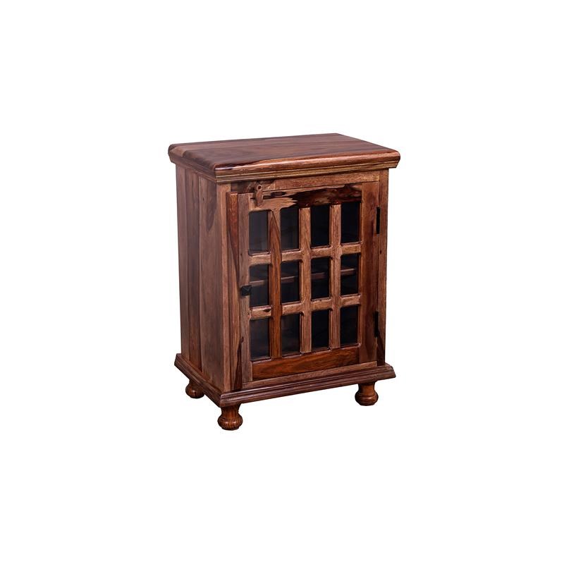 Porter Designs Taos Solid Sheesham Wood Cabinet - Brown
