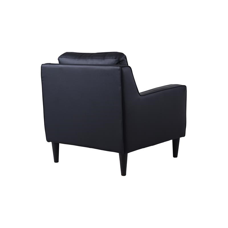Porter Designs Lazio High Quality Leather Chair - Black