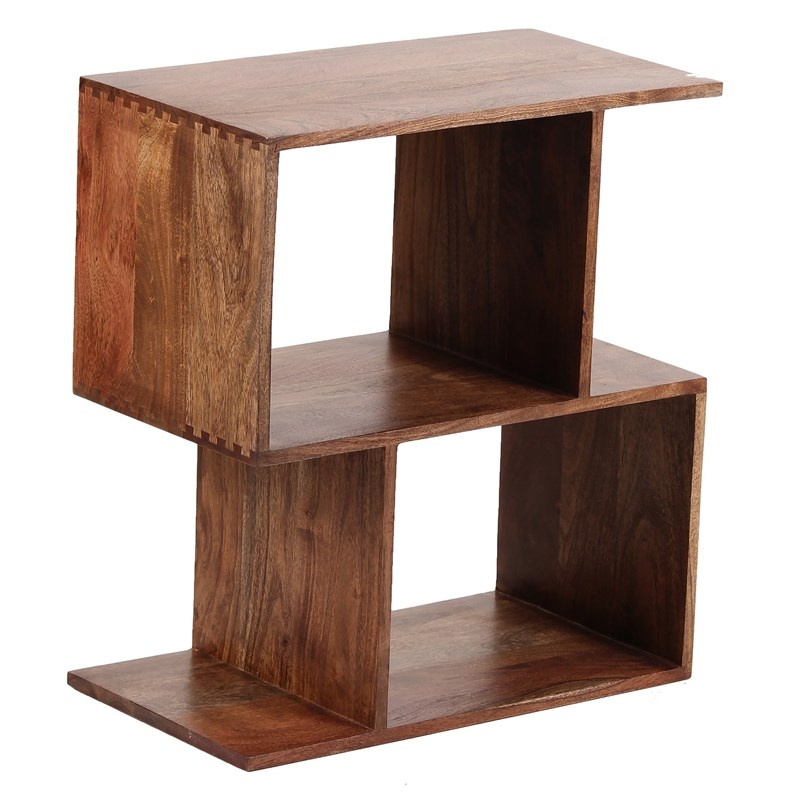 Porter Designs Portola Solid Acacia Wood Bookcase Brown Homesquare