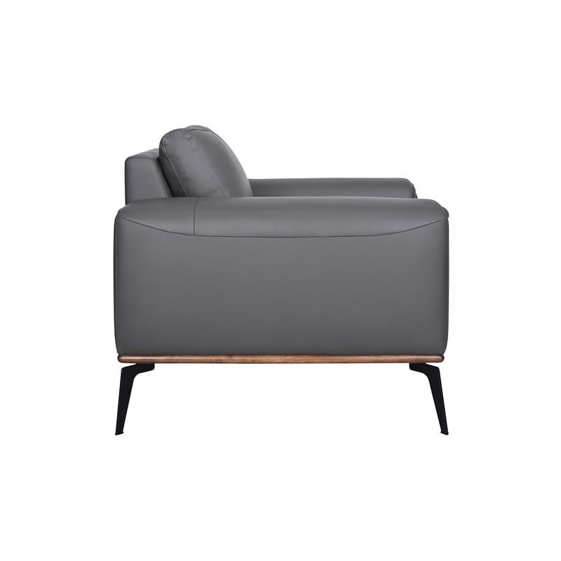 Porter Designs Pietro Top Grain Leather Chair - Gray
