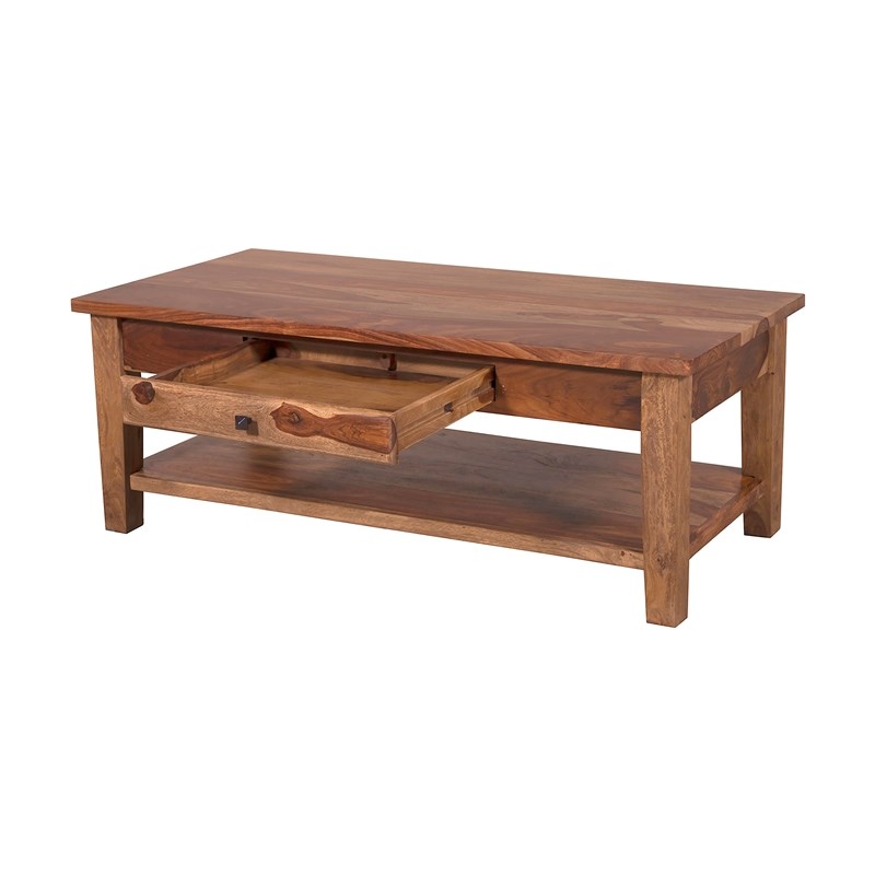 Porter Designs Taos Solid Sheesham Wood Coffee Table - Brown