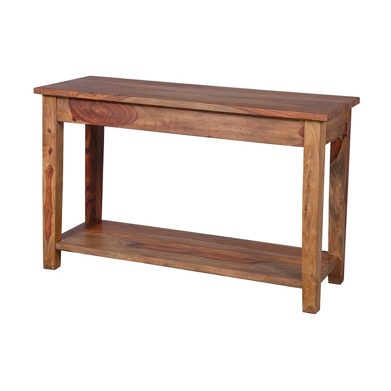 Porter Designs Taos Solid Sheesham Wood Console Table - Brown