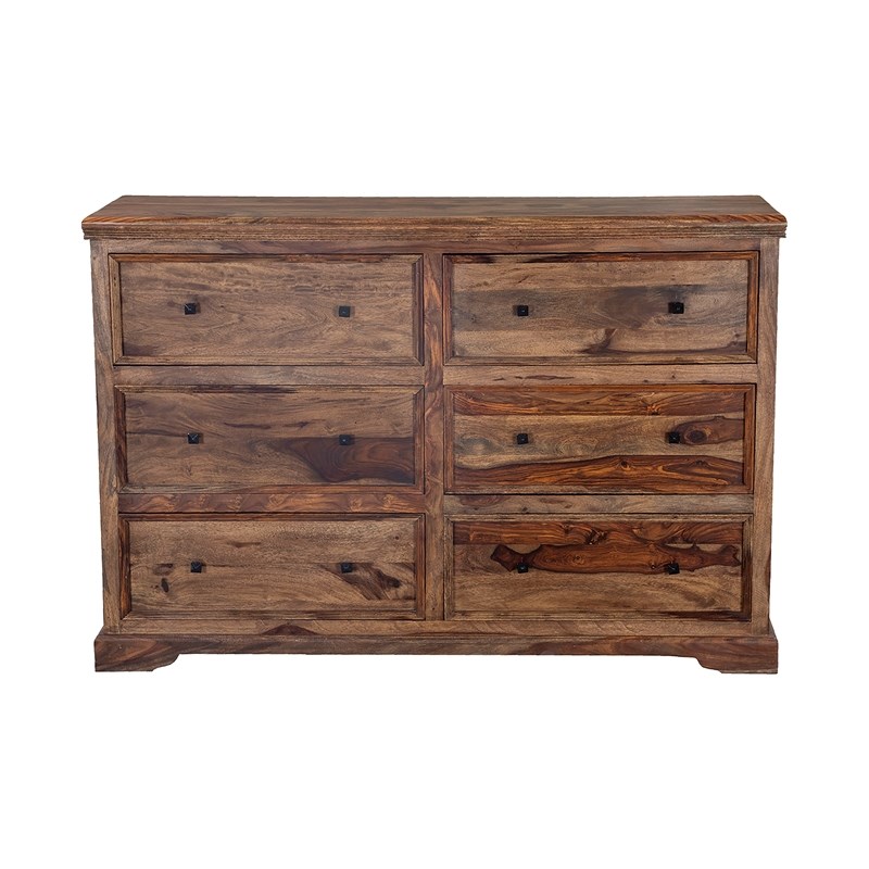 Porter Designs Taos Solid Sheesham Wood Dresser - Brown
