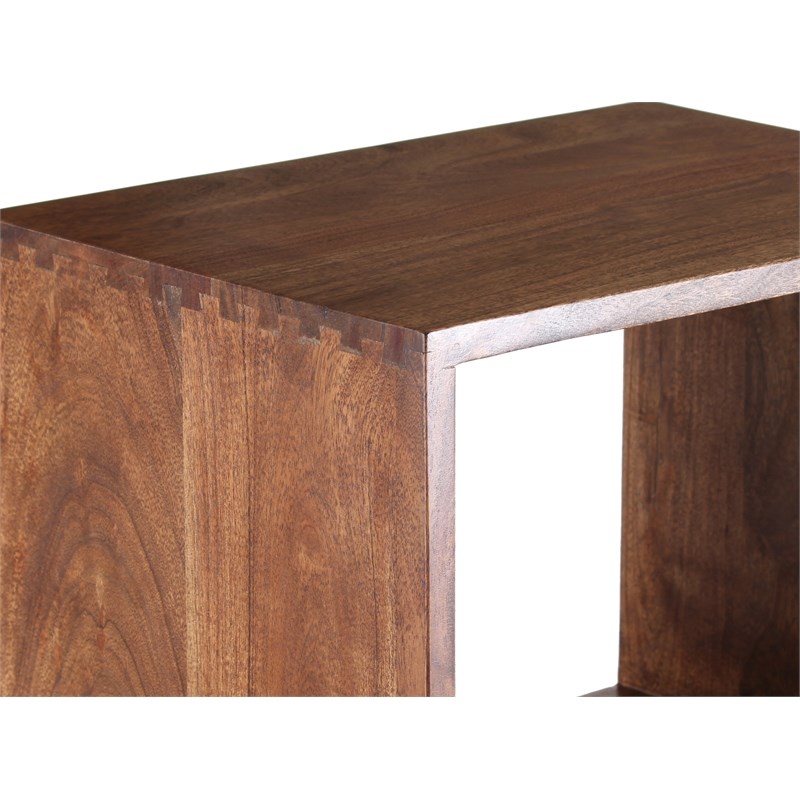 Porter Designs Portola Solid Acacia Wood Bookcase - Brown