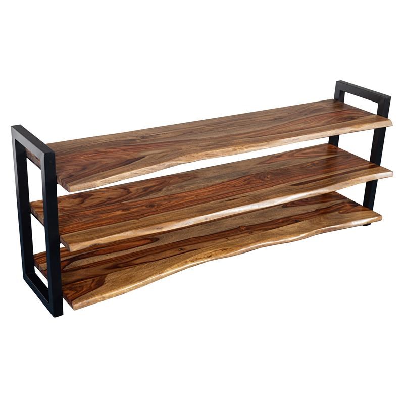Porter Designs Manzanita Solid Sheesham Wood TV Stand - Brown