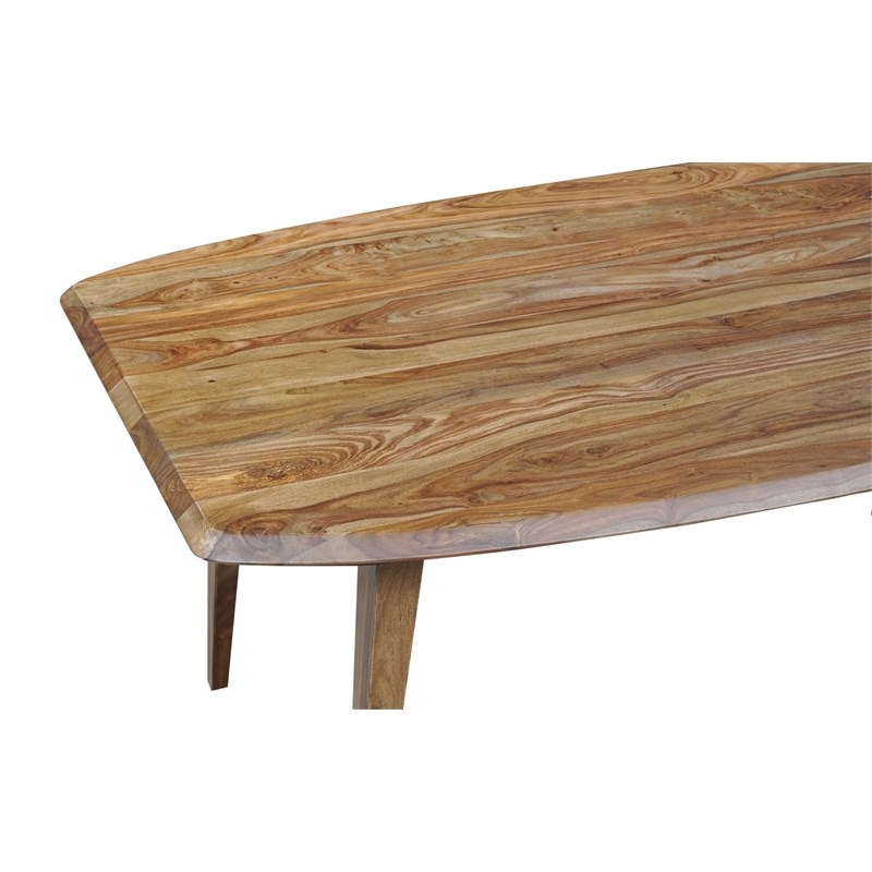 Porter Designs Fusion Solid Sheesham Wood Dining Table - Natural