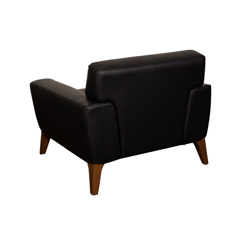 modena chair black pu leather