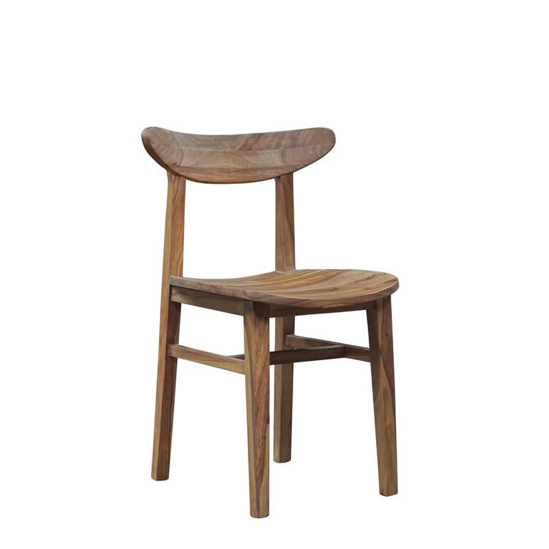 Porter Designs Fusion Solid Sheesham Wood Dining Chair - Natural