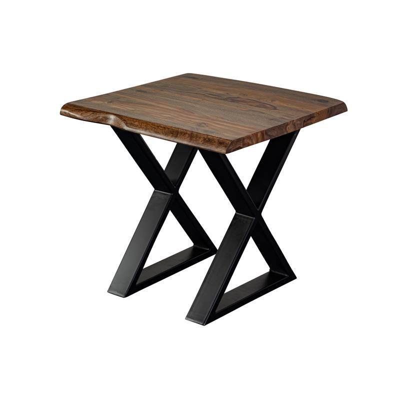 Porter Designs Manzanita Solid Sheesham Wood End Table - Brown