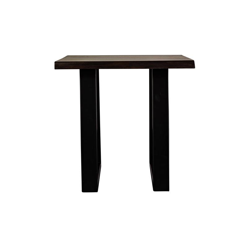 Porter Designs Manzanita Solid Sheesham Wood End Table - Gray
