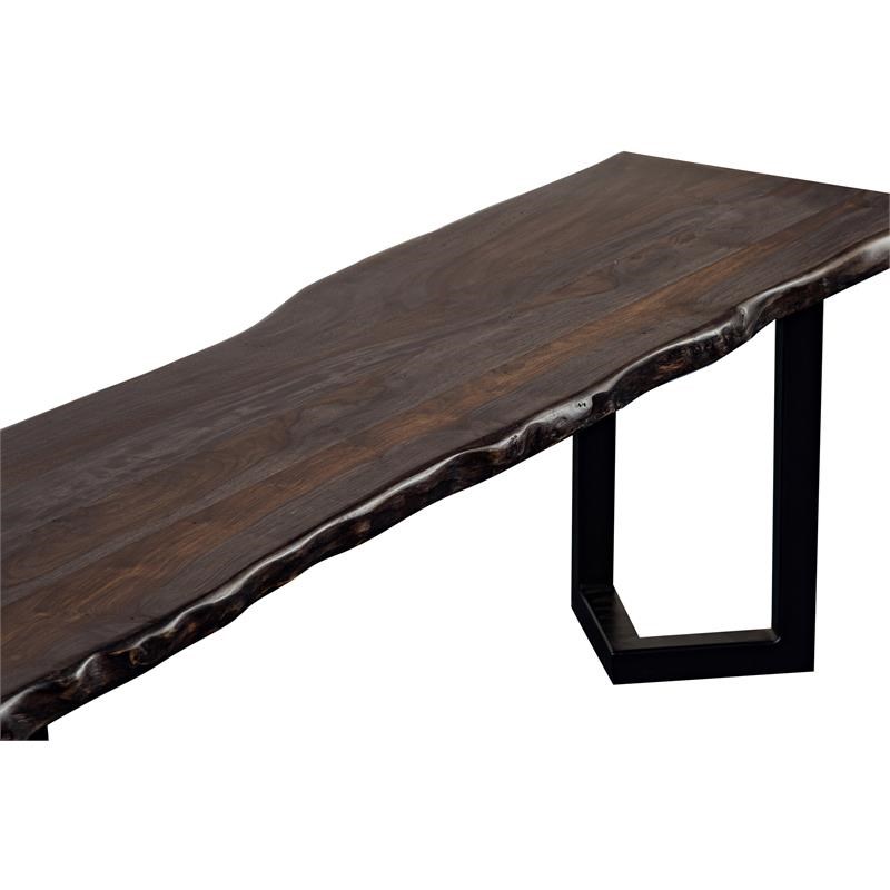 Porter Designs Manzanita Solid Sheesham Wood Dining Bench - Gray