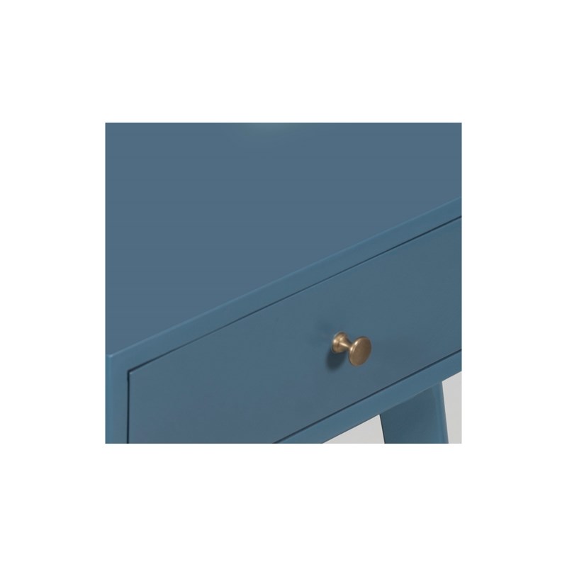 Porter Designs Capri Solid Wood End Table - Blue