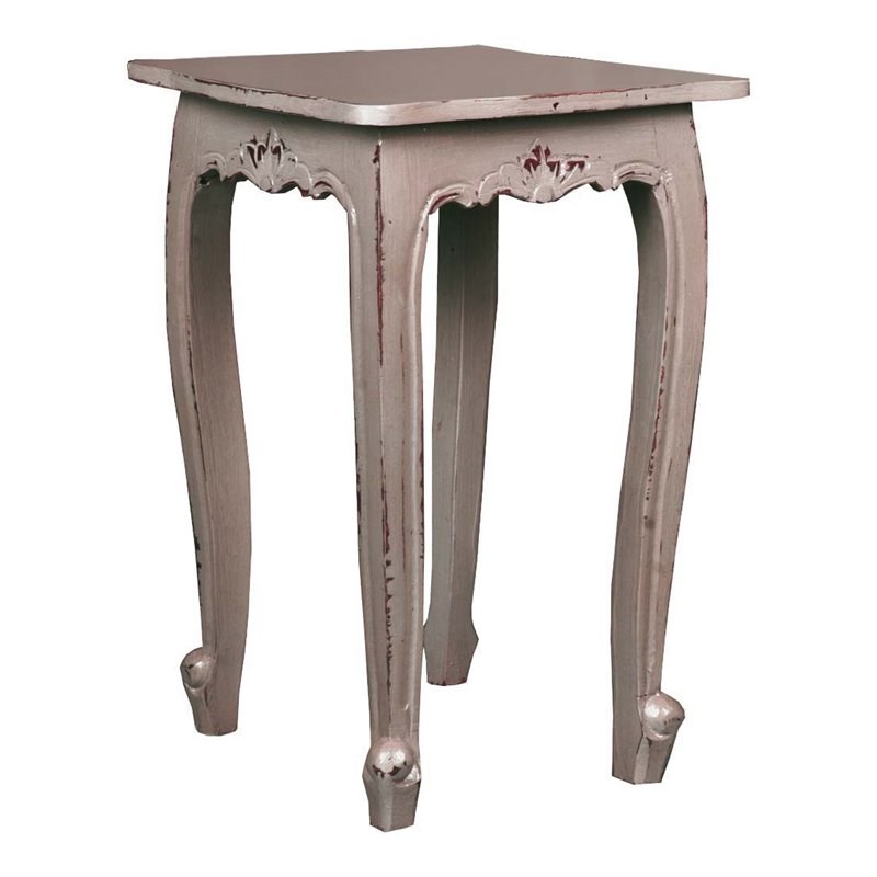 Sunset Trading Cottage Transitional Accent Table in Antique Sage Green Wood