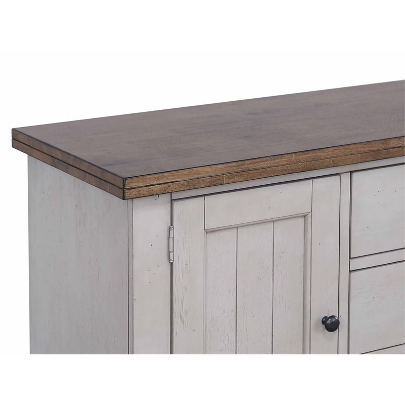Sunset Trading Country Grove Contemporary Wood Buffet in Distressed Gray/Brown