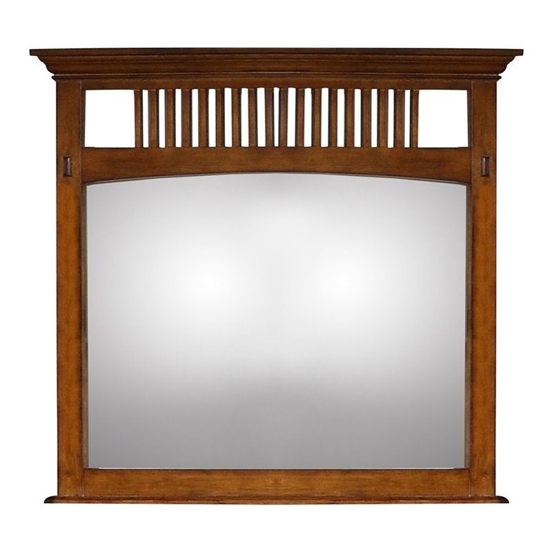 Sunset Trading Tremont Bedroom Wood Mirror in Distressed Chestnut