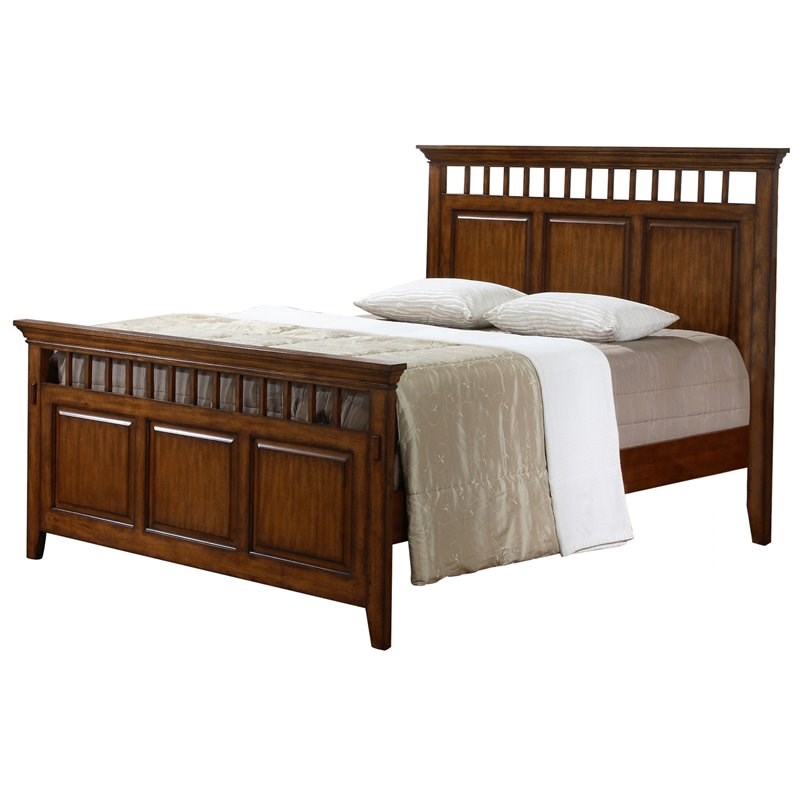 Sunset Trading Tremont Bedroom Queen Bed in Distressed Chestnut Wood