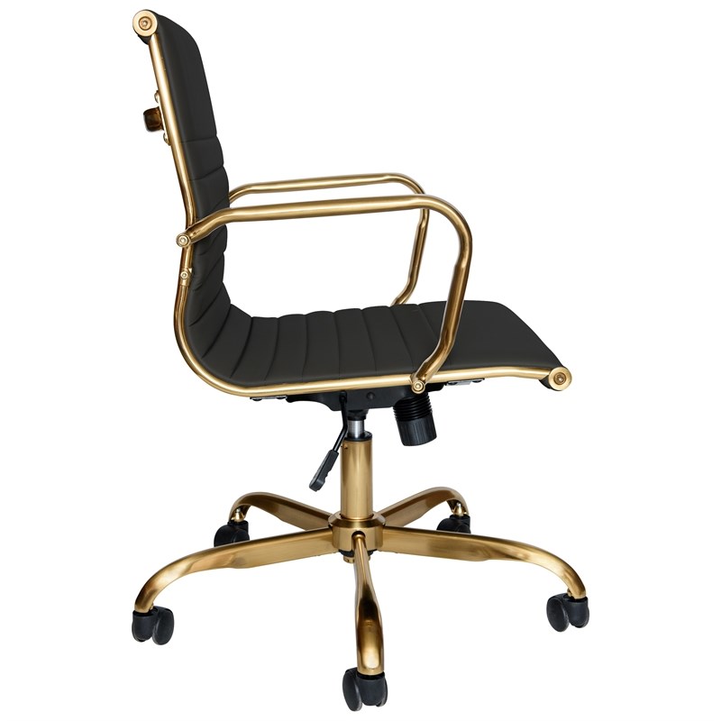 black and gold task chair