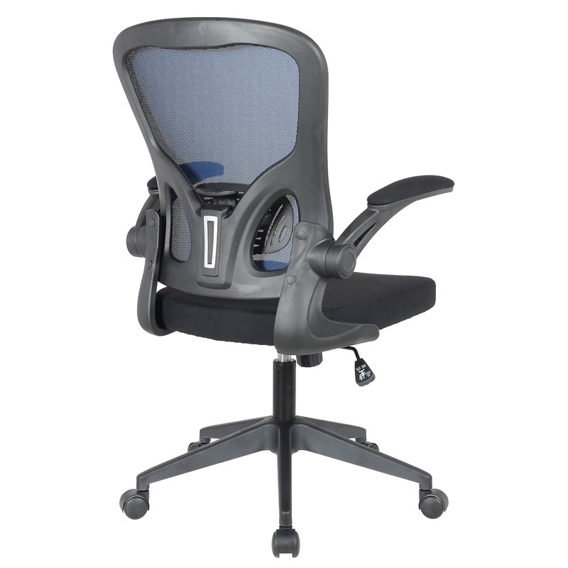 Moeras bang Prestatie LeisureMod Newton Modern Mesh Office Swivel Chair In Royal Blue | Homesquare