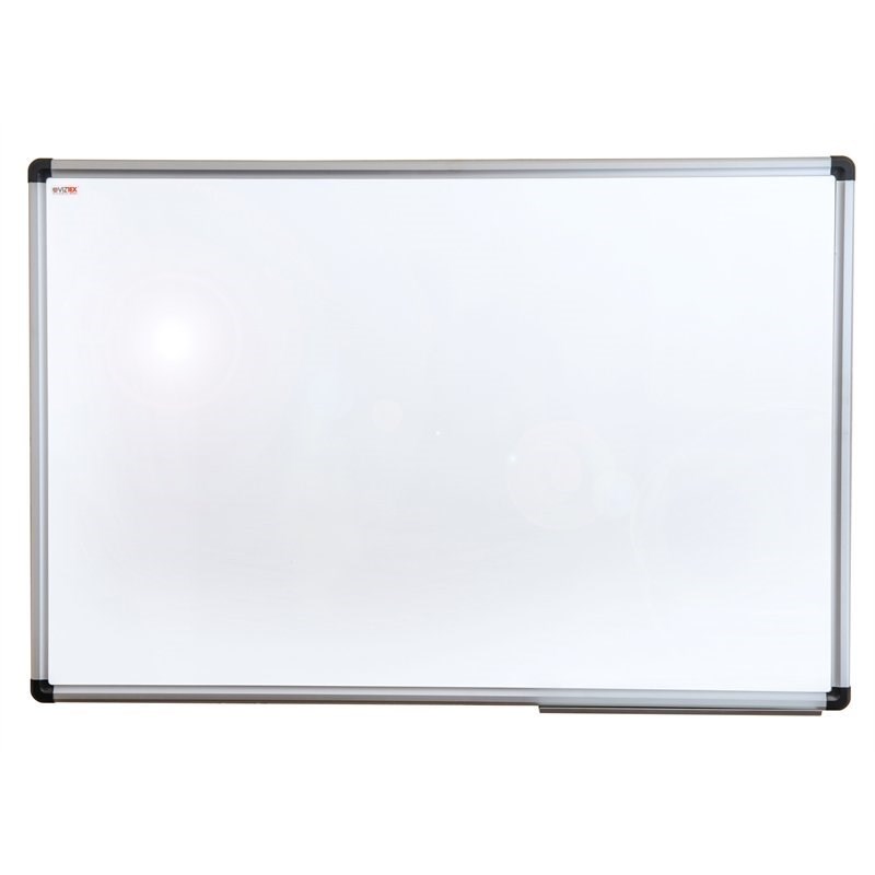 Viztex Lacquered Steel Magnetic Dry Erase Board Aluminium Frame Size 18 x 24