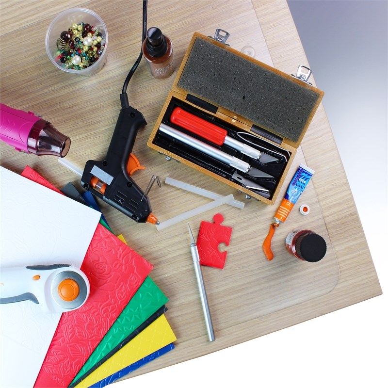 CraftTex Craft Table Protector Mat Clear Polycarbonate Size 35 x 71