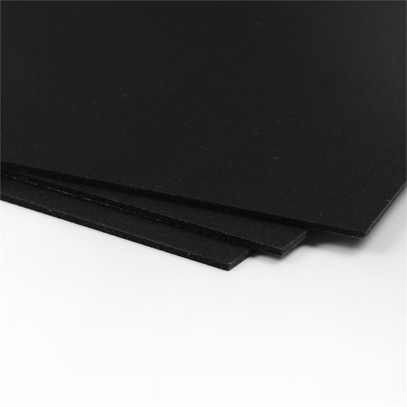 CraftTex Bubbalux Craft Board Midnight Black 2 Packs of 3 Letter Size Sheets