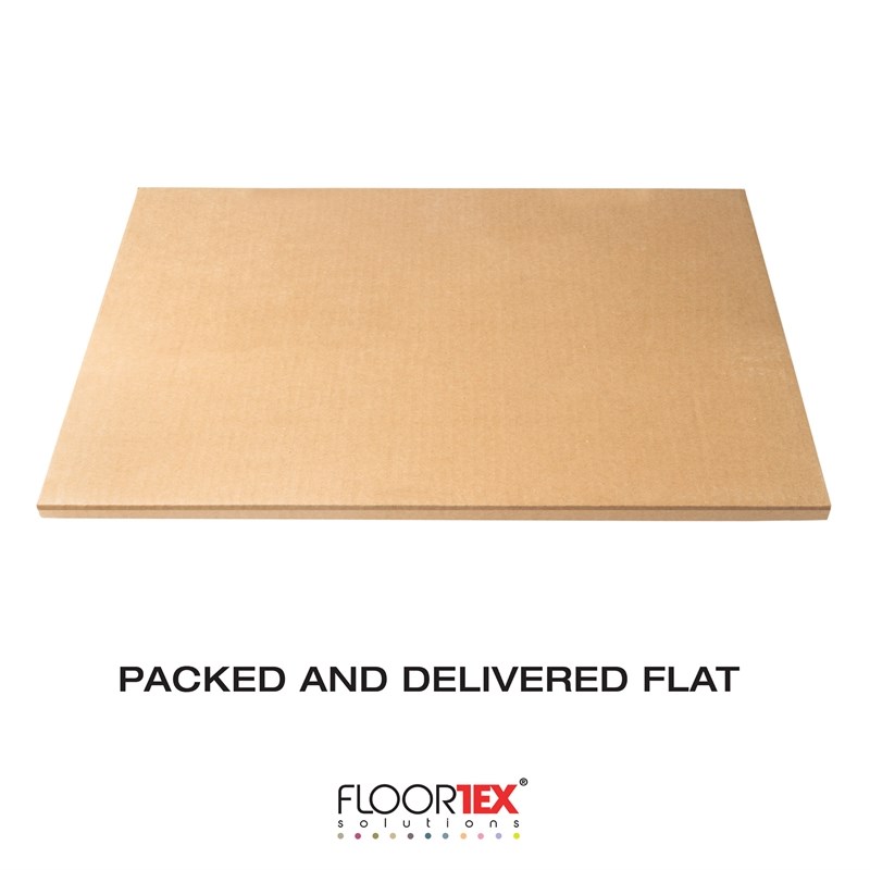 Floortex PVC Rect Chair Mat for Carpets Clear Size 45 x 53 inch