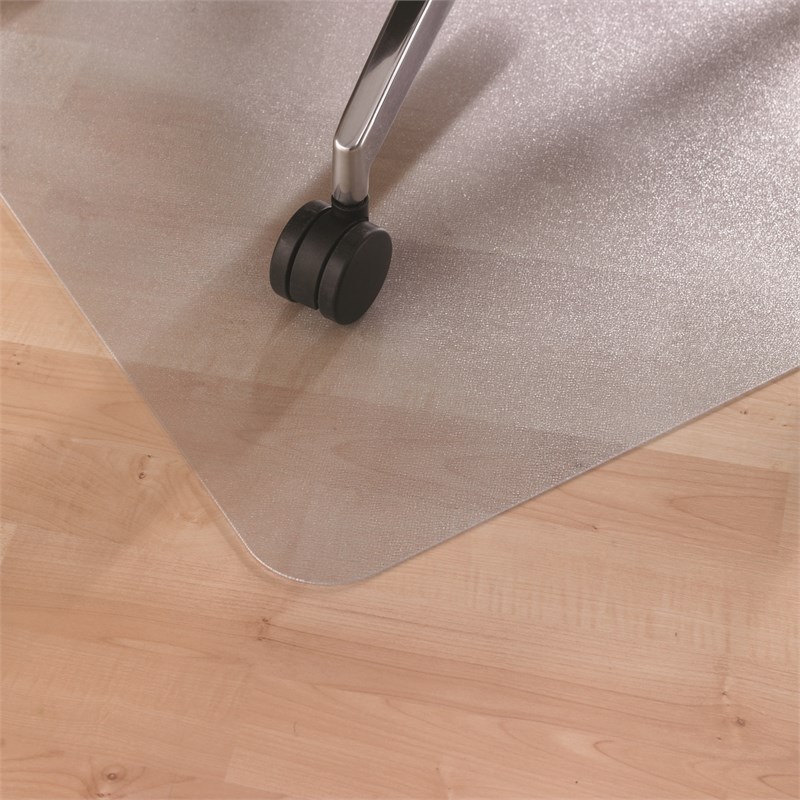 Floortex Anti-Microbial Rect Chair Mat for Hard Floor Clear Size 45 x 53 inch