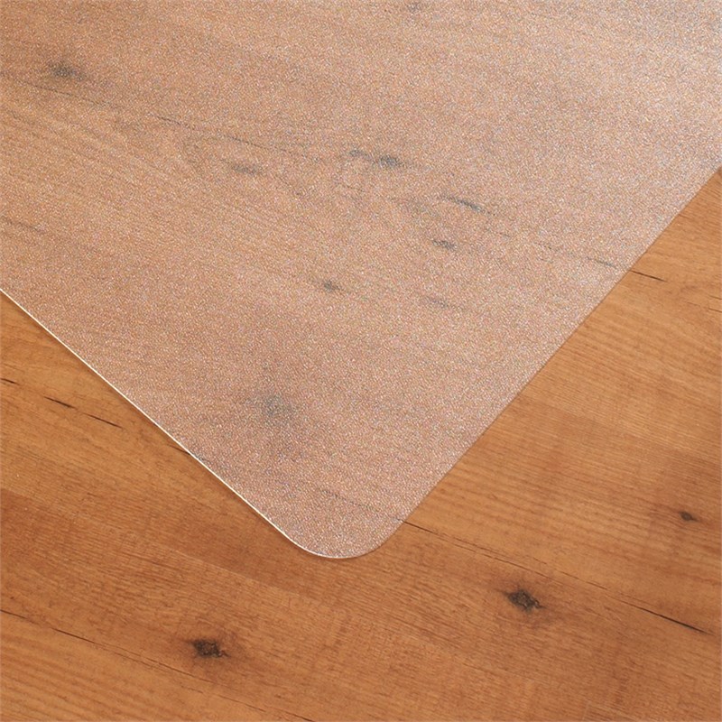 Floortex Polycarbonate Rect Chair Mat for Hard Floor Clear Size 35 x 47 inch