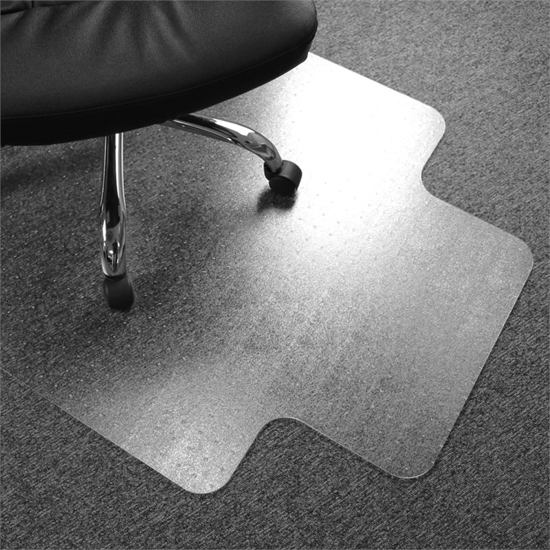 Floortex Recyclable Lipped Chair Mat For Carpets Size 36 x 48 inch