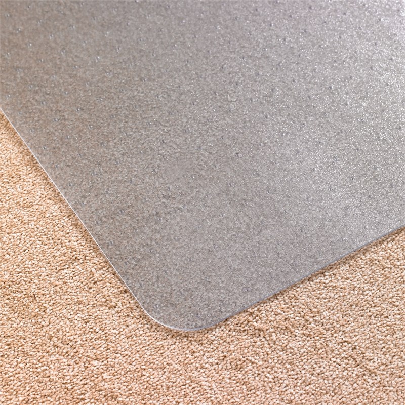 Floortex Recyclable Lipped Chair Mat For Carpets Clear Size 48 x 51 inch