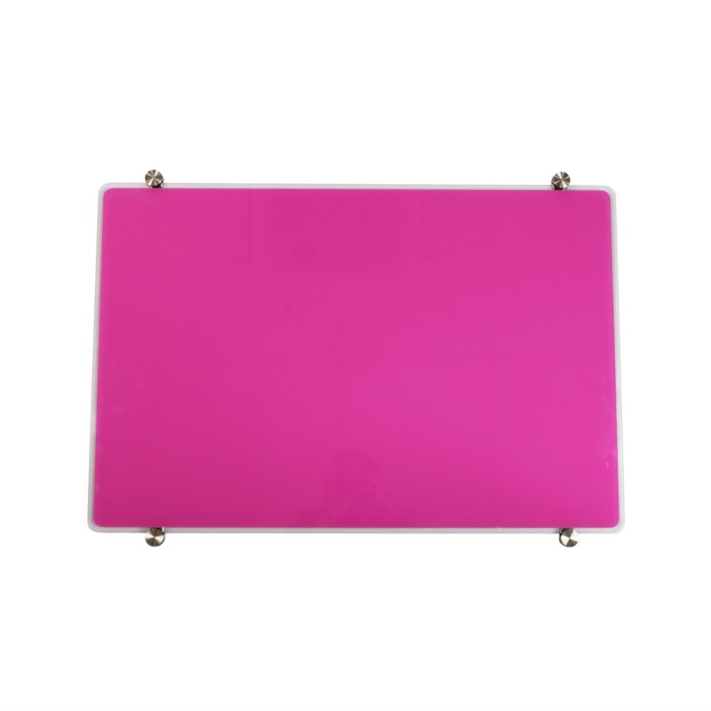 Viztex Glacier Magnetic Glass Dry Erase Board Soft Violet 24x36 inch