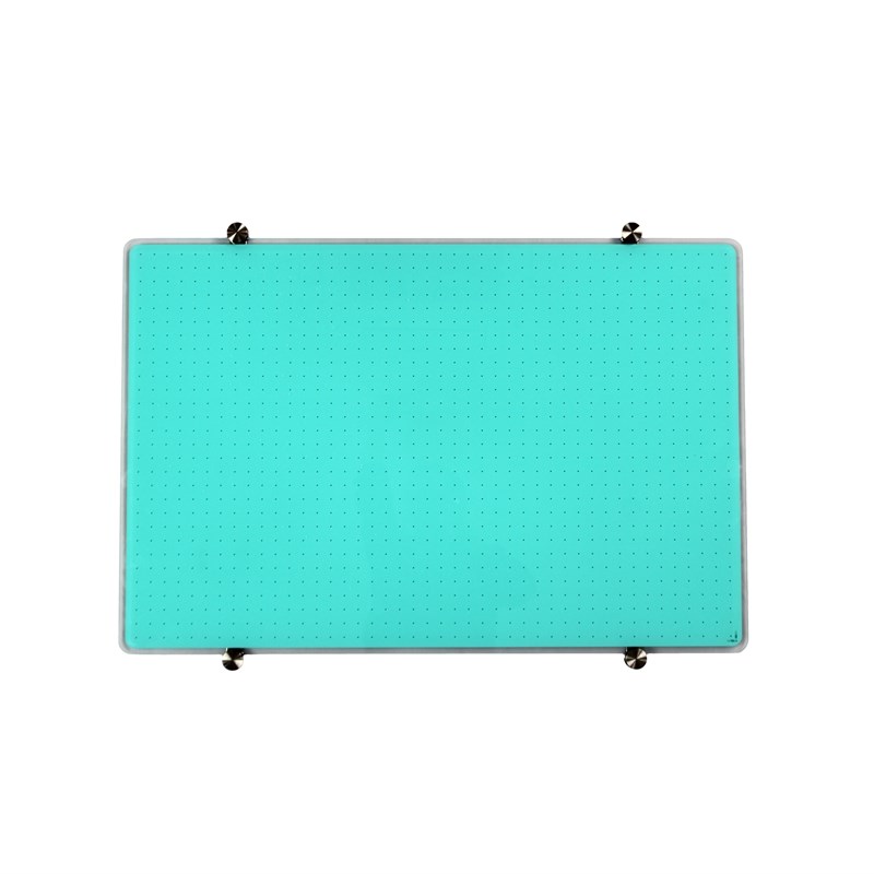 Viztex Glacier Magnetic Glass Dry Erase Board Light Teal 24x 36 inch