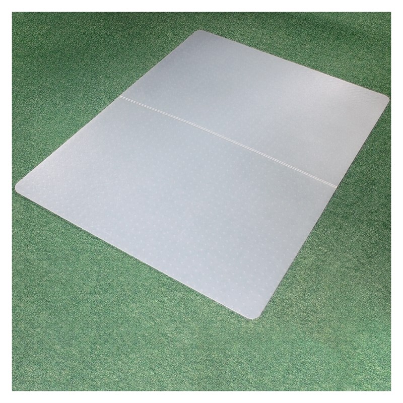 Ecotex White Polypropylene Foldable Chair Mat for Carpets 46x57