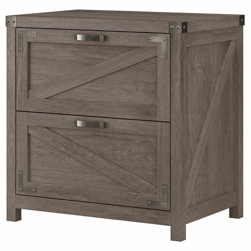 Cottage Grove 2 Drawer Lateral File Cabinet in Restored Gray - Engineered Wood