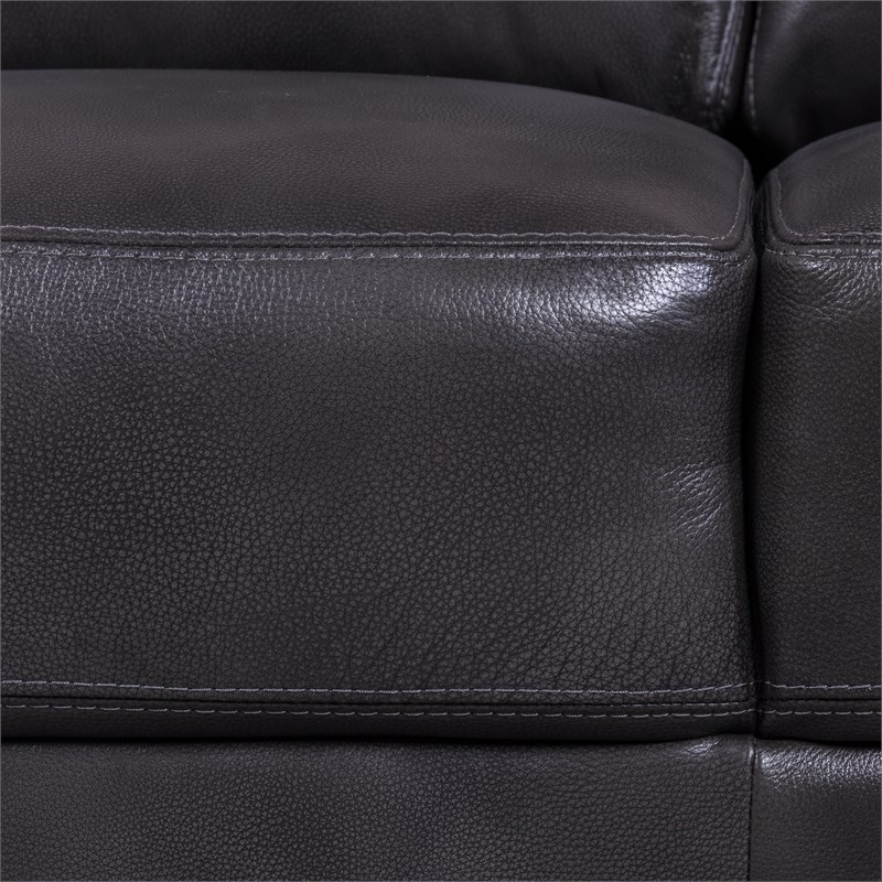 Grayson Leather Sofa With Metal Leg In, Grayson Leather Sofa