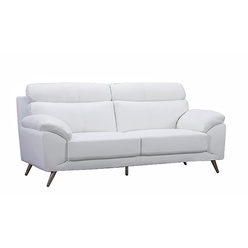 American Eagle Furniture Modern Leather Sofa In White Ek528 W Sf American Eagle Furniture Modern Leather, American Eagle Leather Sofa