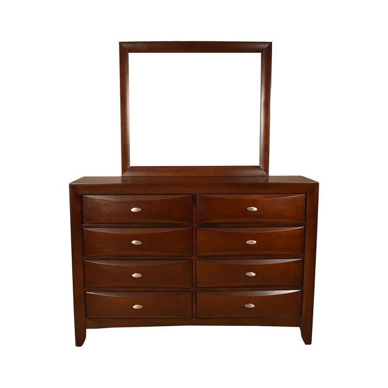 Galaxy Home Emily 8 Drawer Dresser made with Wood in Cherry