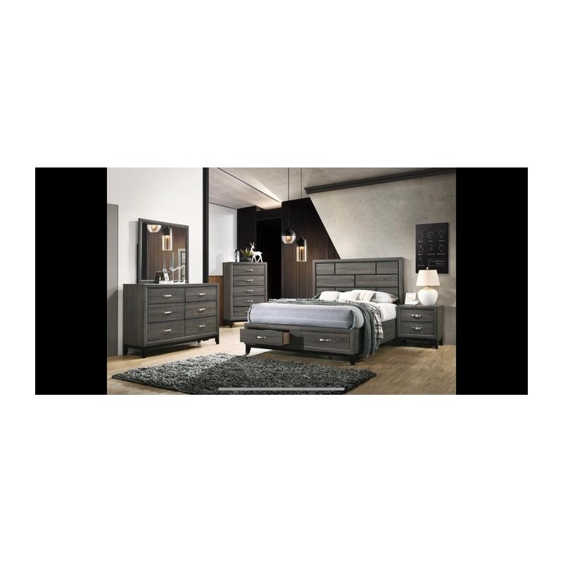 Galaxy Home Contemporary Hudson Made With Wood Chest in Gray