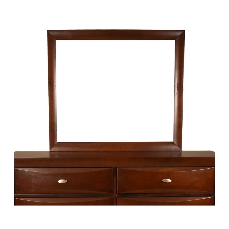 Emily Full 5-N Piece Storage Platform Bedroom Set in Cherry made with Wood
